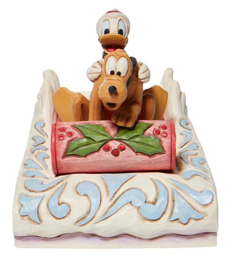 Donald Et Pluto En Luge - Disney Traditions