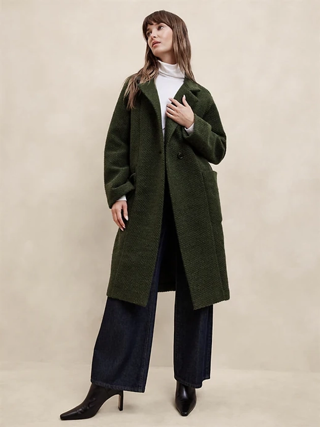 Knit Twill Coat