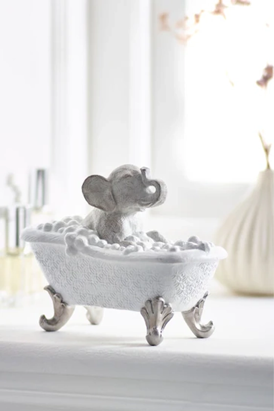 Buy Grey Bathing Elephant Ornament from the Next UK online shop