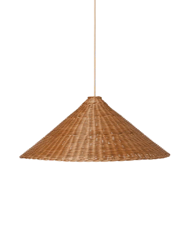 Dou Lampshade - Natural | Organic wicker | ferm LIVING