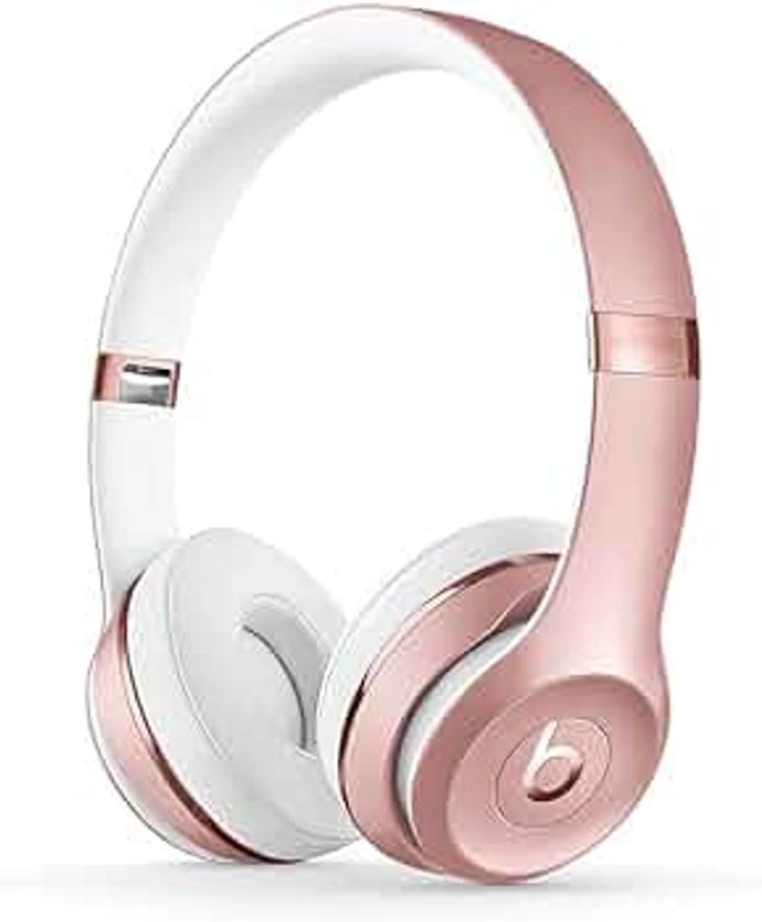 Beats Solo3 Wireless On-Ear Headphones - Apple W1 Headphone Chip, Class 1 Bluetooth, 40 Hours of Listening Time, Built-in Microphone - Rose Gold