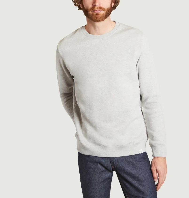 Soldes Sweat Vagn Classic Gris Léger Norse Projects à -50% | L’Exception