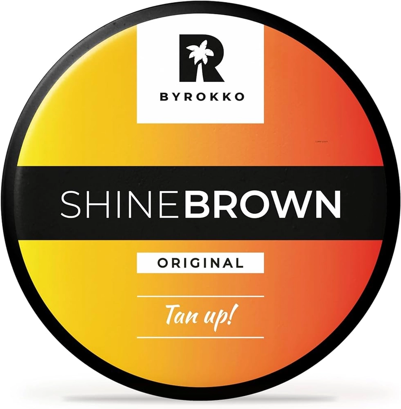 BYROKKO Shine Brown Sunbed Tanning Accelerator (210 ml), Sunbed Cream Effective in Sunbeds & Outdoor Sun, Achieve a Natural Tan with Natural Ingredients : Amazon.co.uk: Beauty