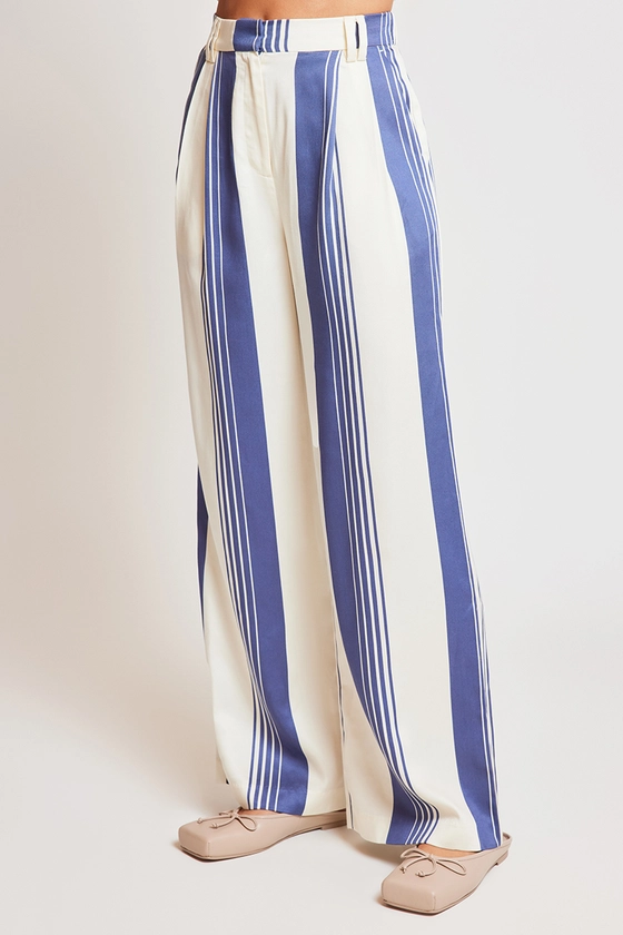 Nude Lucy Albion Tencel Pant Storm Stripe | Stylerunner