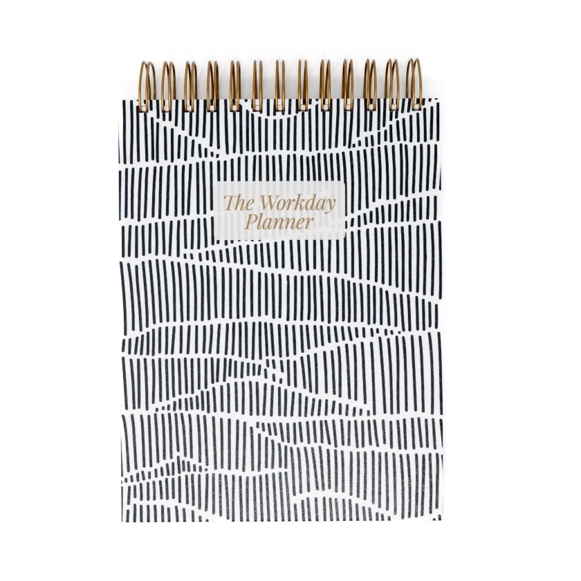 The Workday Planner in Balanced Line | Features: Top Spiral Gold-Coil,