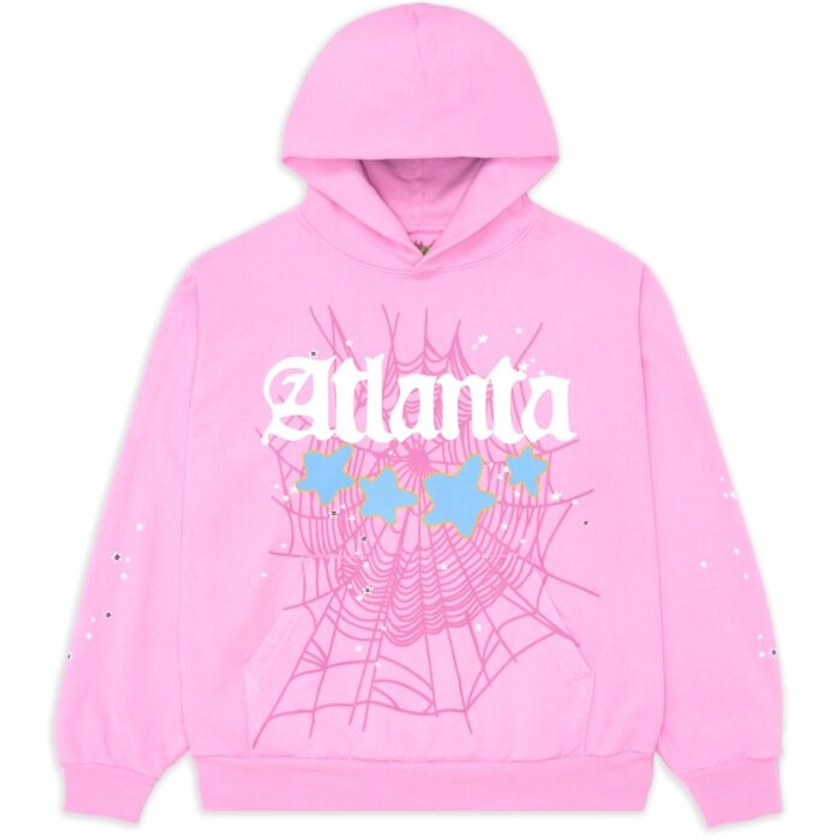 Pink Sp5der Atlanta Hoodie - Sale Upto 30%