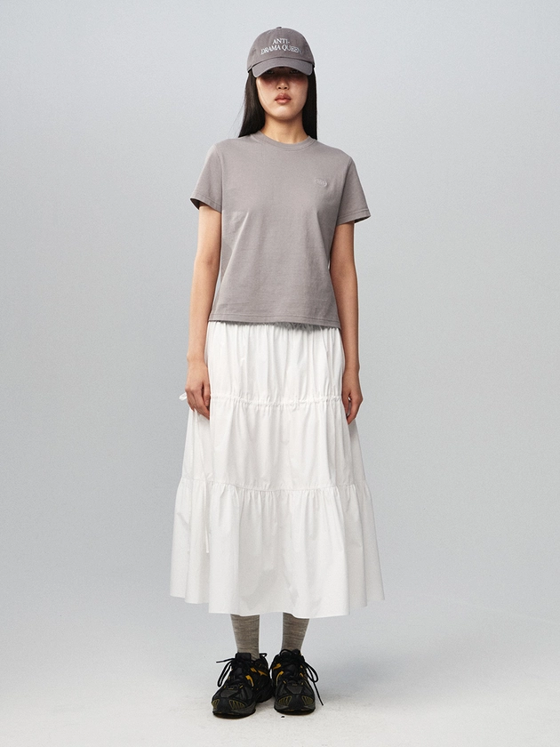 [Pre-Order 7/19] Shirring Full Skirt White