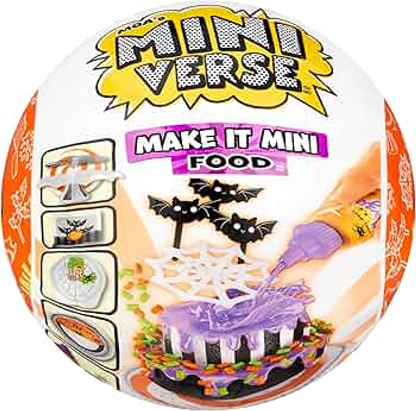 MGA's Miniverse Make It Mini Food Halloween Series 2 Mini Collectibles - Seasonal, Beetlejuice Beetlejuice Blind Packaging, DIY, Resin Play, Replica Food, NOT Edible, Collectors, 8+