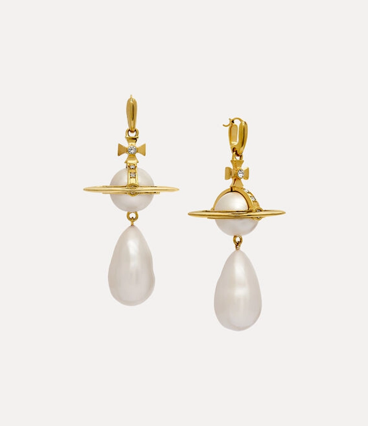 giant pearl drop earrings
