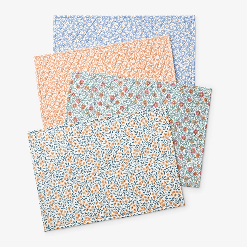 Mix and Match Floral Quilted Placemats, Set of 4 | The Company Store