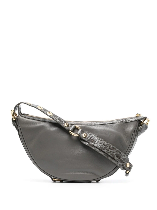 BY FAR zip-up Curved Shoulder Bag - Farfetch