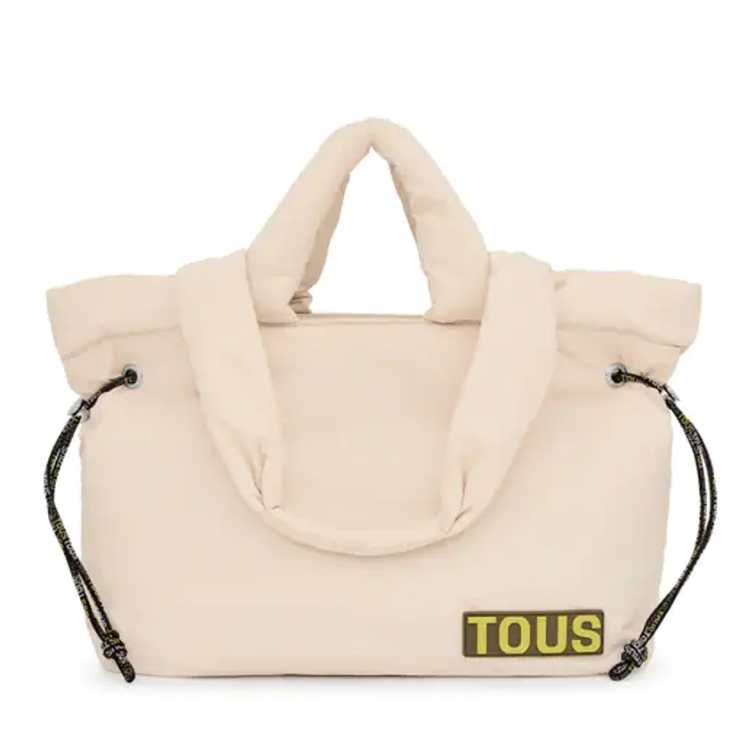 Large beige Tote bag TOUS Carol Soft