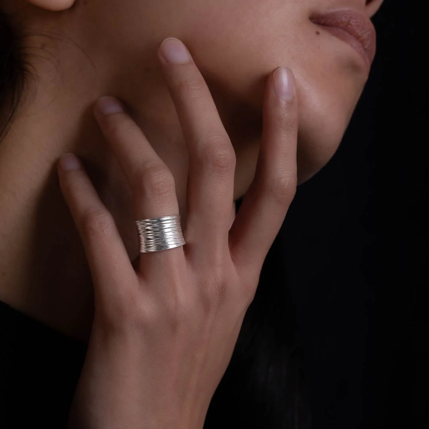 Ethnic silver ring n ° 04 - ITSARA jewelry