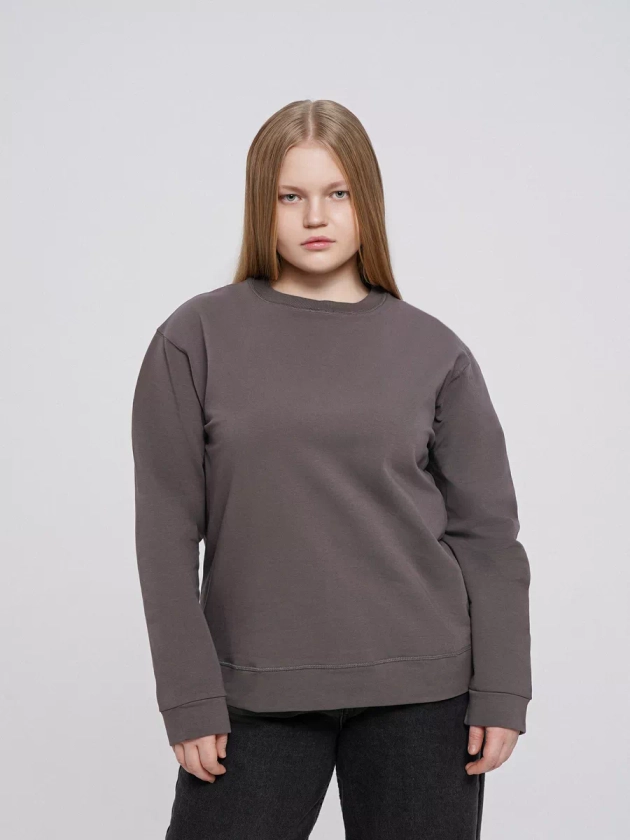 Хлопковый лонгслив Plus Size с длинным рукавом ТВОЕ купить по цене 1 593 ₽ в интернет-магазине Wildberries | 188153613