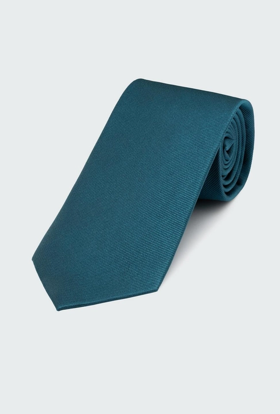 Teal Solid Tie | INDOCHINO