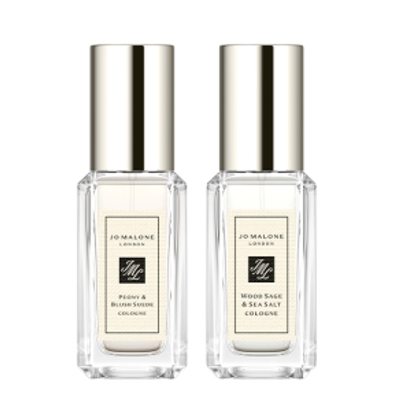 Jo Malone London Geschenkideen Travel Cologne Duo (Peony &amp; Blush Suede + Wood Sage &amp; Sea Salt )