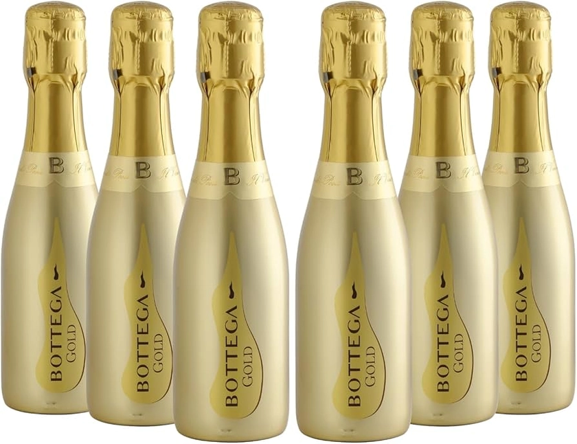 Bottega Gold Prosecco DOC Sparkling Wine - 6 x 200 ml