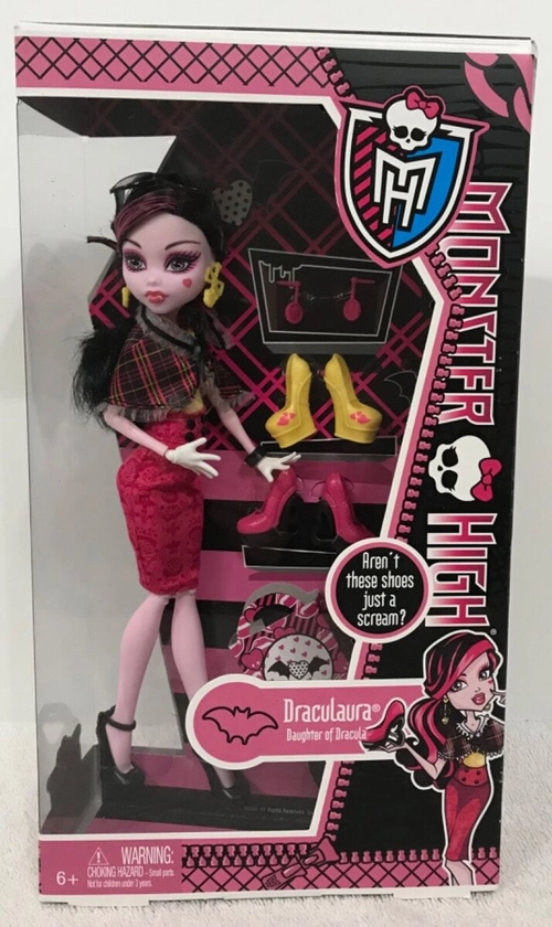 Monster High ~I LOVE SHOES ~ Draculaura doll 2013 ~ Mattel RARE!