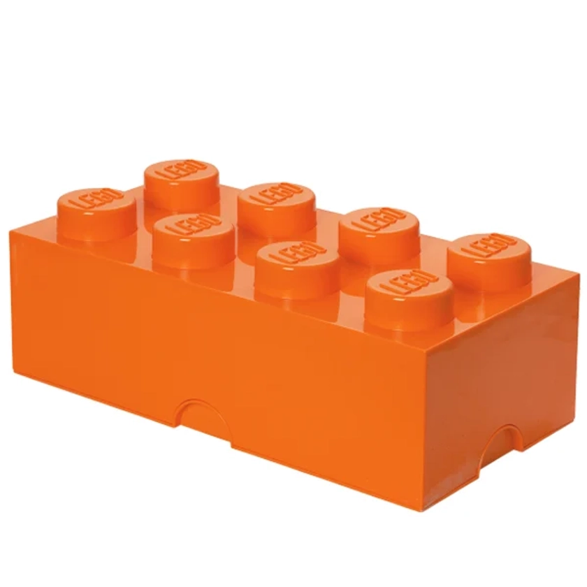 Room Copenhagen Lego Storage Brick 8, orange | Finnish Design Shop