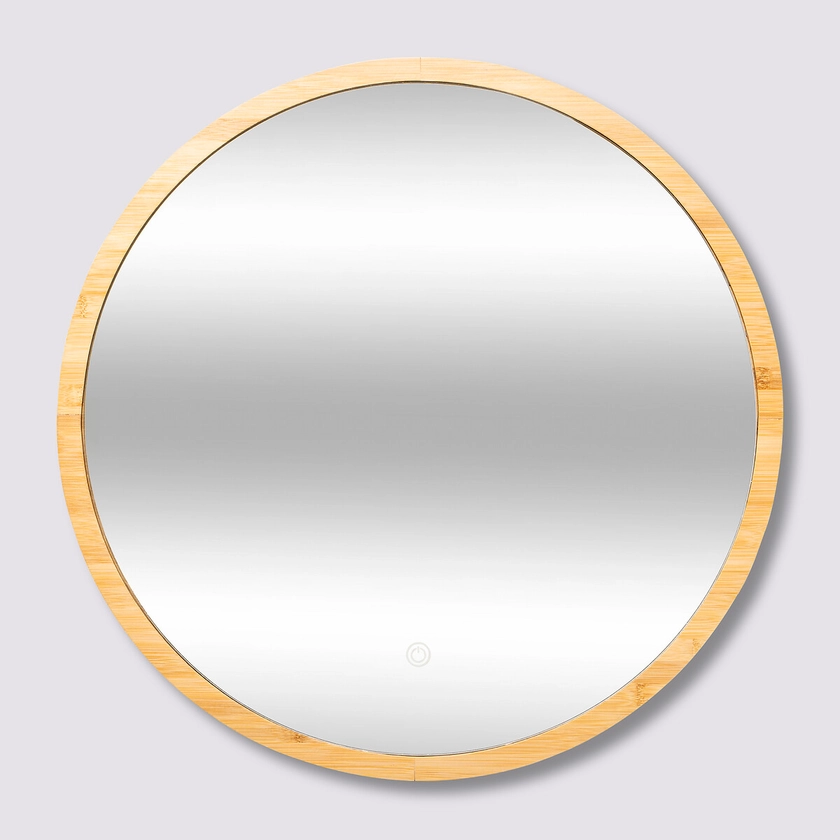 Miroir rond à led 57cm - Bambou | 5five
