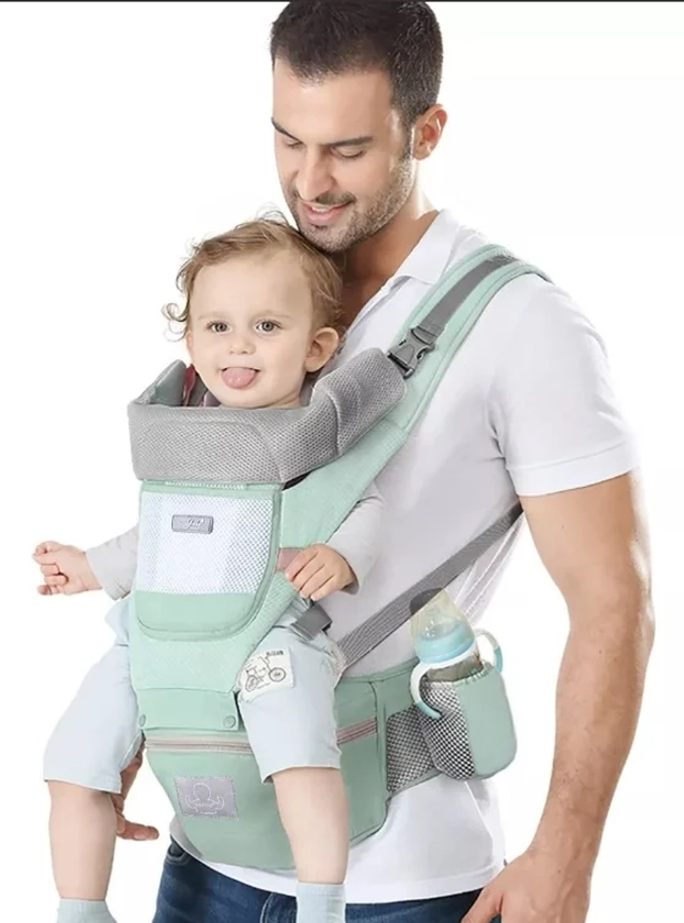 &quot;Mochila Porta Bebes Ergonómica Asiento Multifuncional 6 En 1&quot;