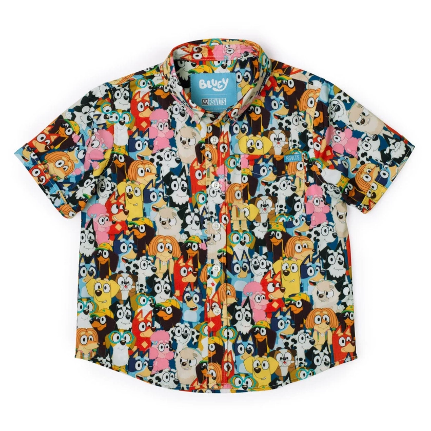 Bluey "Primary Pals" – Preschooler KUNUFLEX Short Sleeve Shirt