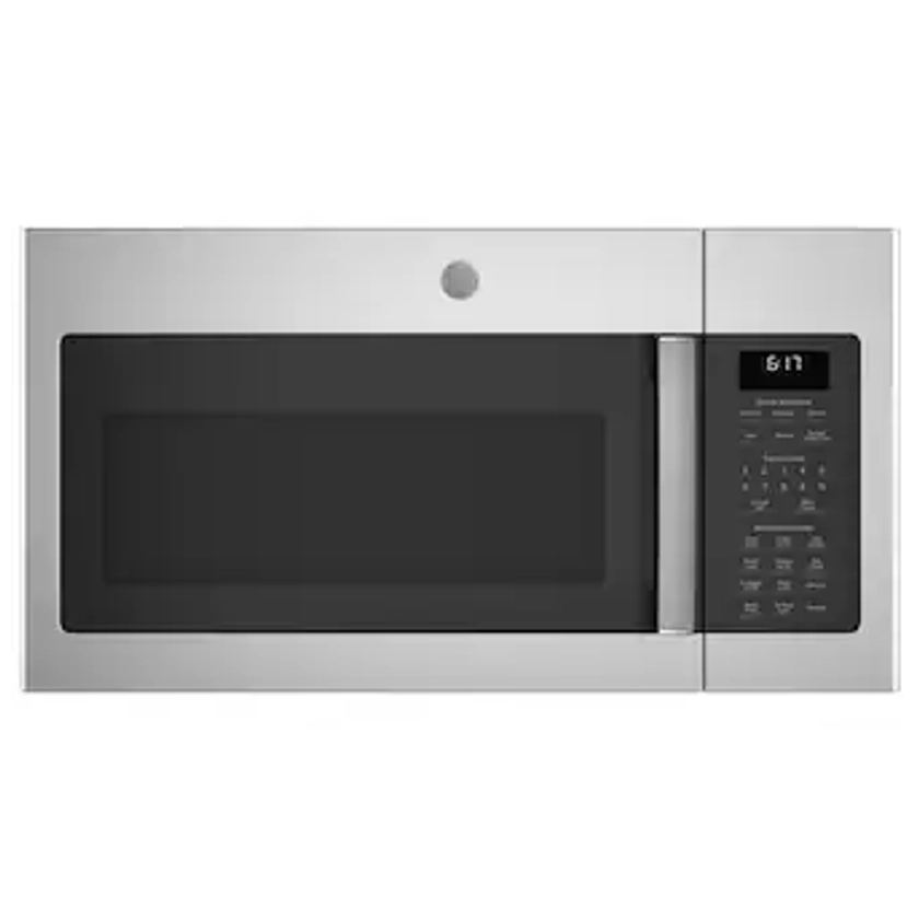GE 1.7-cu ft 1000-Watt Over-the-Range Microwave with Sensor Cooking (Stainless Steel) in the Over-the-Range Microwaves department at Lowes.com