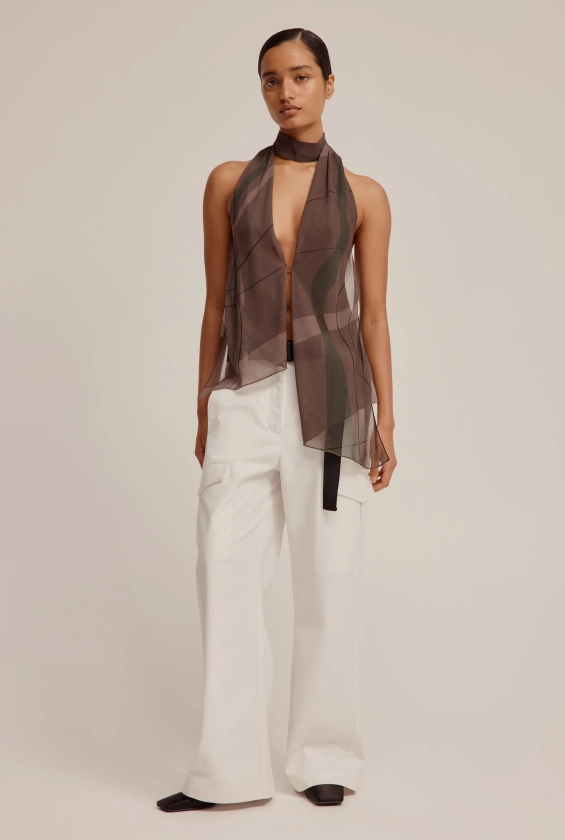 Venroy - Womens Silk Layered Halter Top | Venroy | Premium Leisurewear designed in Australia