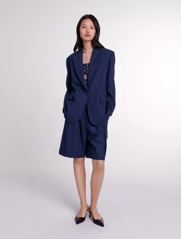 Striped suit jacket - Suit jackets | Maje