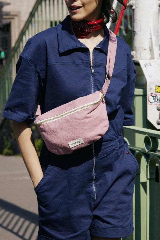 Custine le sac banane - Coton recyclé bois de rose