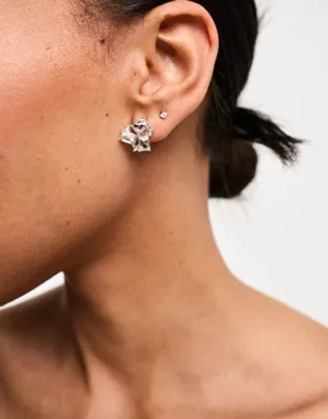 True Decadence - Clous d'oreilles sertis - Argenté | ASOS