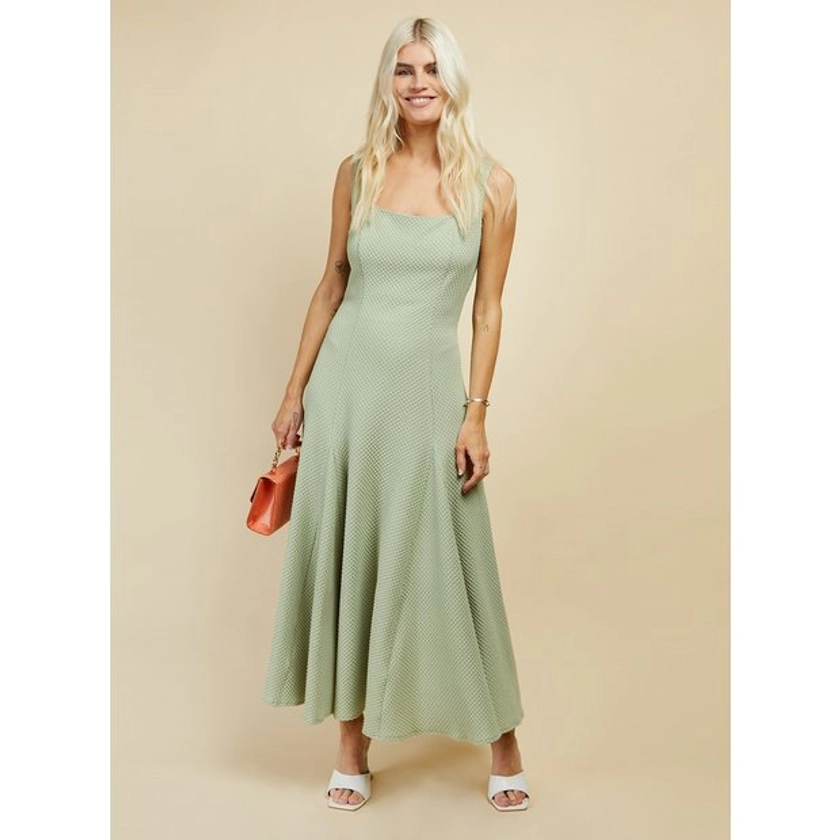 Buy LITTLE MISTRESS Sage Texture Midaxi Dress 8 | Dresses | Tu