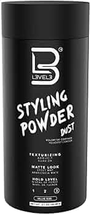 L3 Level 3 Styling Powder - Natural Look Mens Powder - Easy to Apply with No Oil or Greasy Residue