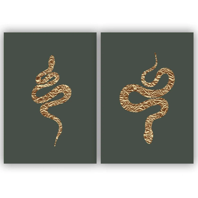 GOLD SNAKE - PERFECT PAIR SET