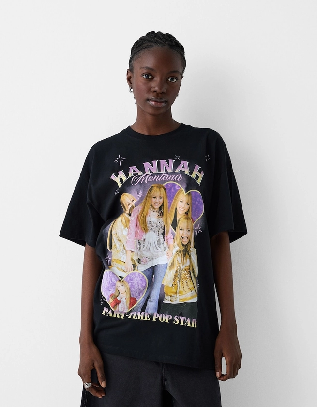 T-shirt manches courtes imprimé Hannah Montana - BSK Teen