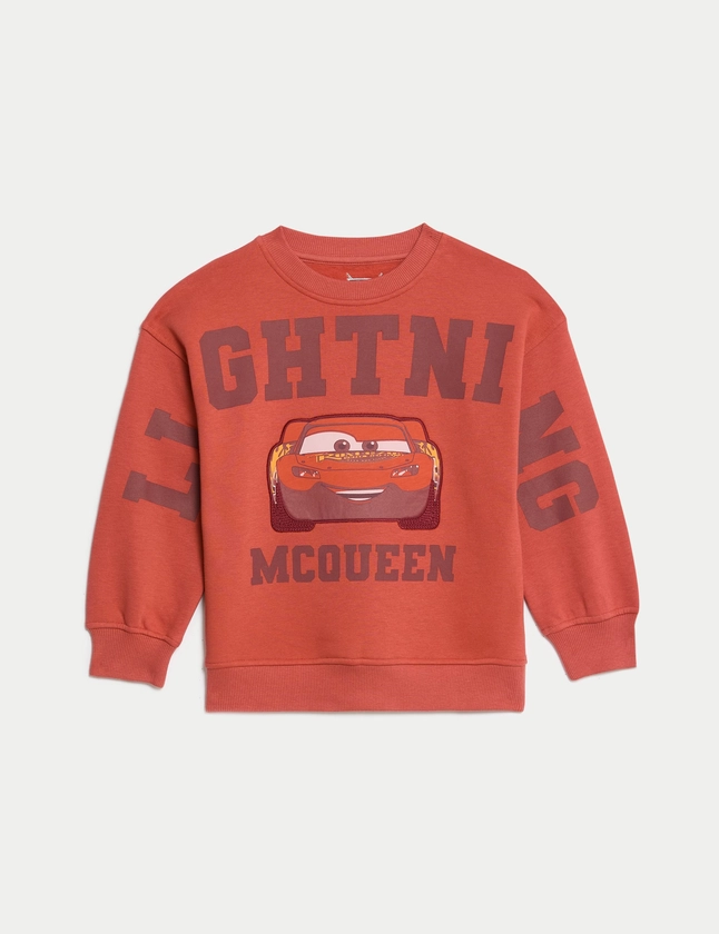 Cotton Rich Cars™ Sweatshirt (2-8 Yrs) | M&S Collection | M&S