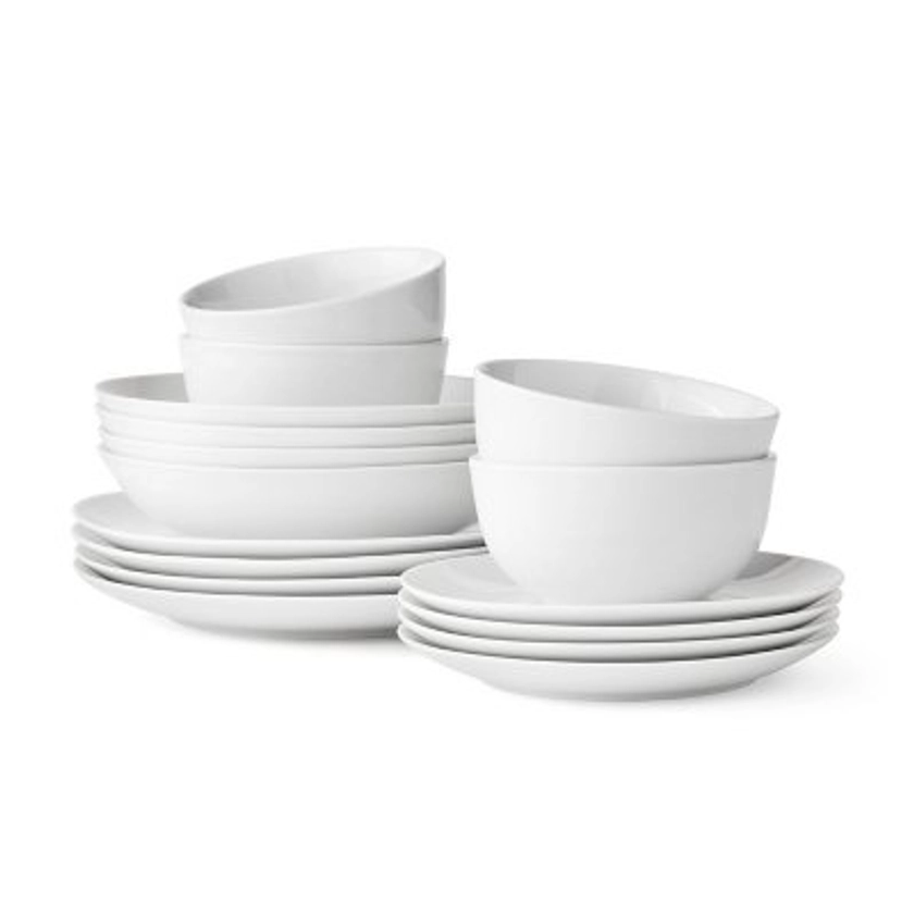 Member’s Mark 16-Piece Porcelain Dinnerware Set - Sam's Club