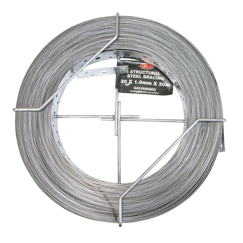 Airco 30 x 1.0mm x 30m Structural Galvanised Strapping