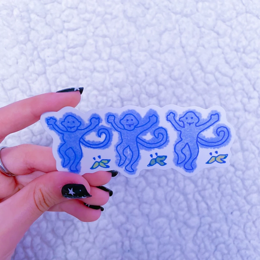 blue roller rabbit sticker