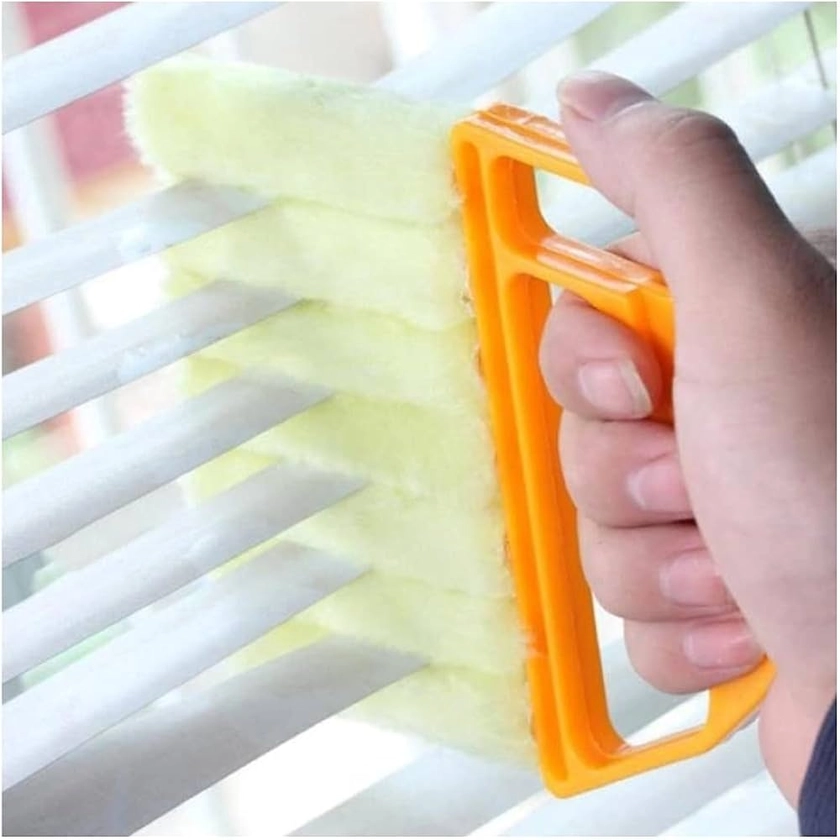 KOKSI Wet Dry Venetian Window Blind Cleaner Brush with Ergonomic Handle for Dust Cleaning Shades Dirty Blinds Home Care & Cleaning Tool Damp Duster Sponge : Amazon.co.uk: Grocery