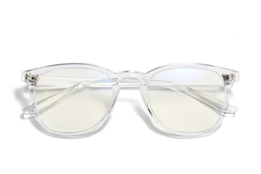 Cai - Blue Light Blocking Glasses - Transparent Frame