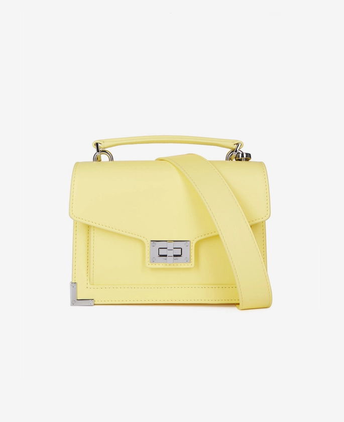 Sac Emily small en cuir jaune | The Kooples - France