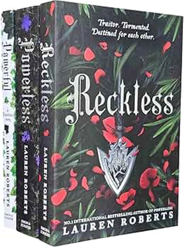 The Powerless Trilogy By Lauren Roberts 3 Books Collection (Powerless, Powerful & Reckless)