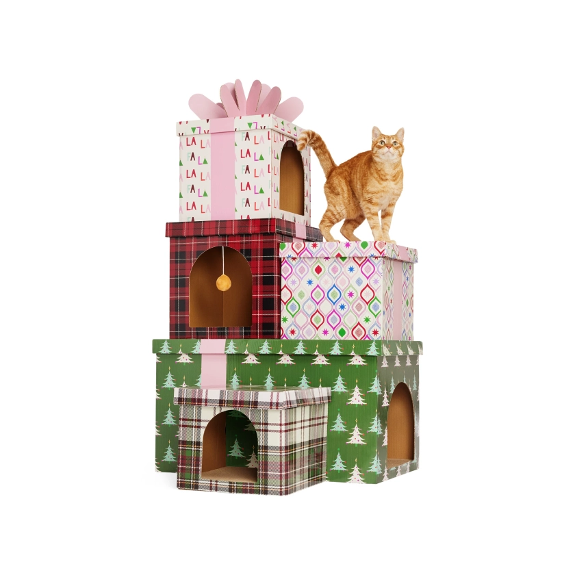 Merry Makings Cat Present Scratch House , X-Large