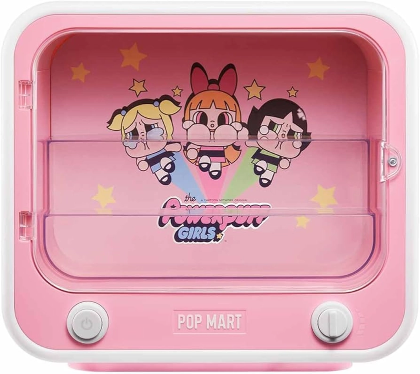 POP MART CRYBABY Series-TV Set Luminous Display Container, Display Container Case for Blind Box Toys Collection