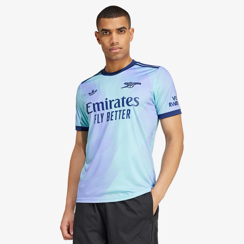 adidas Originals Arsenal Third Shirt - Clear Aqua/Light Flash Purple - Mens Replica | Pro:Direct Soccer