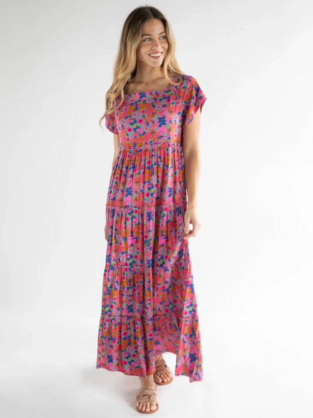 Berkley Maxi Dress - Rust Orchid Pink