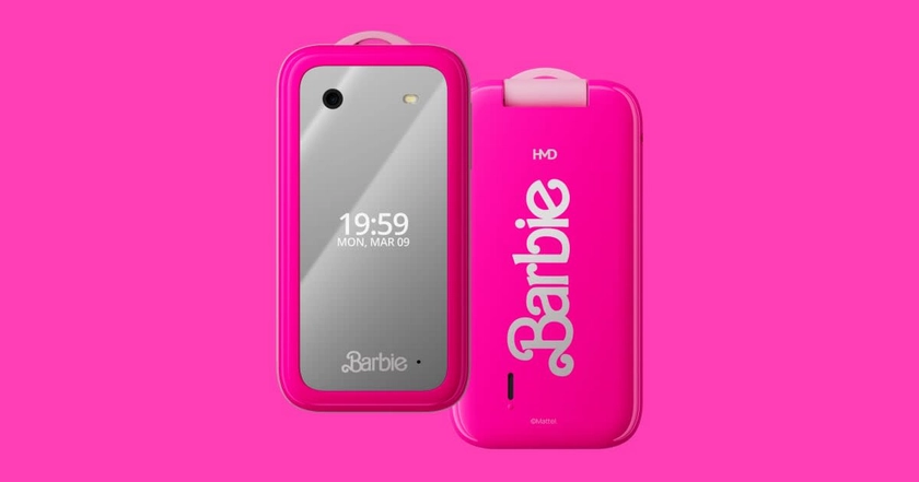 Barbie™ Flip Phone: Chic Design, Customizable, and Perfect for Disconnecting