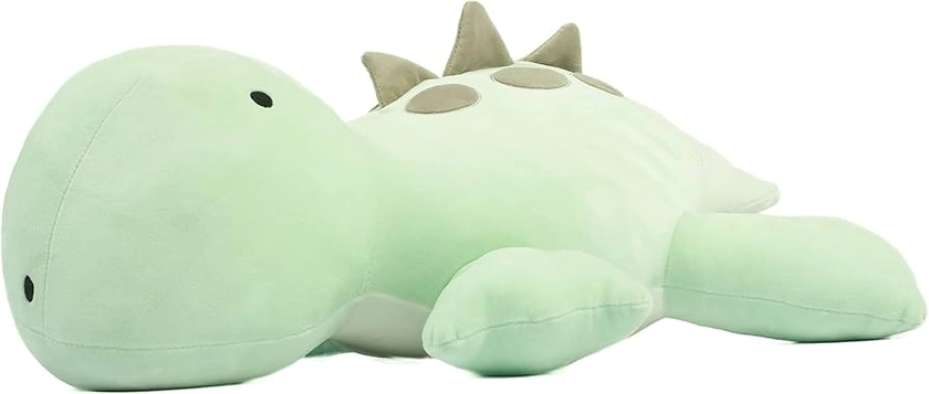 4LB Cute Weighted Stuffed Animals Plush - 24 inch Soft Weighted Dinosaur Plush Toy Pillow for Adults and Children (Green Dinosaur)