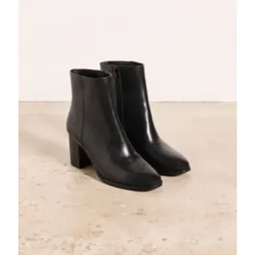 Boots cuir noir Ali